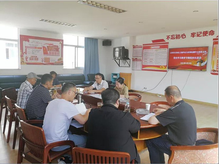 集团党委委员、财务总监莫晓丹赴检测站督导党史学习教育专题组织生活会