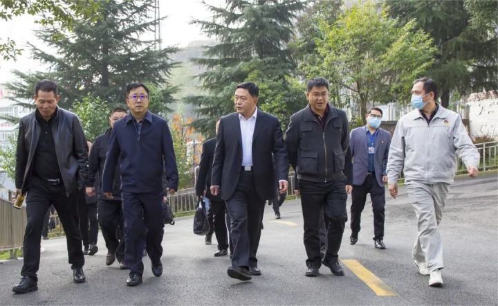 国家矿山安监局云南局党组书记、局长蔡建军到云南东源镇雄煤业有限公司调研