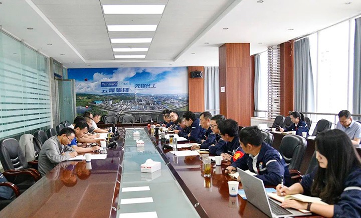 【主题教育】兴发娱乐·(中国游)最新官方网站（煤化）集团党委委员、副总经理缪和星一行到先锋化工公司开展生产经营调研