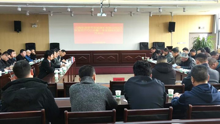 罗平东城煤矿公司召开四月份安全生产办公会暨一季度安全生产整体托管工作会